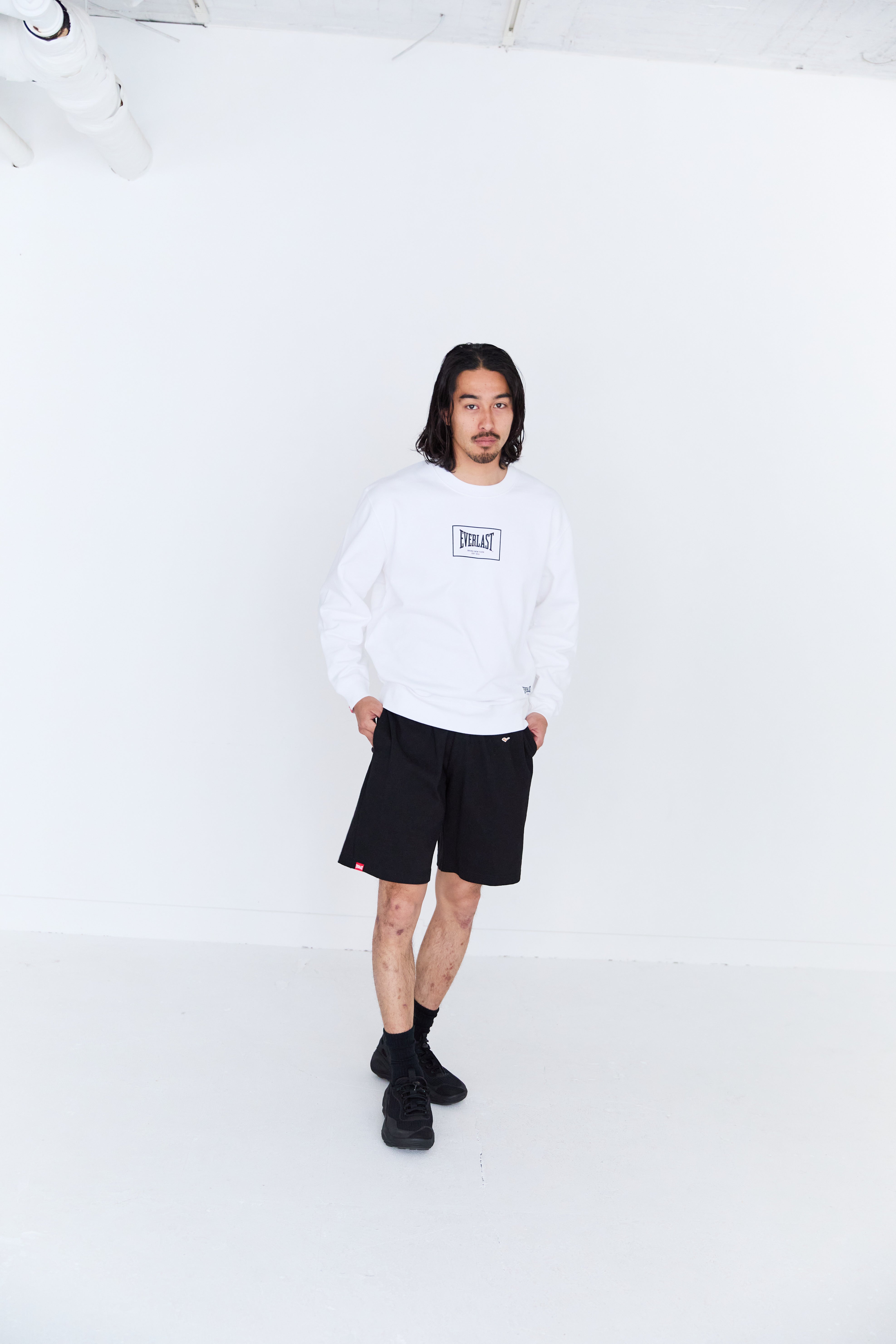 LÝFT x EVERLAST x SUNG Oversize Sweat Hoodie - Olive
