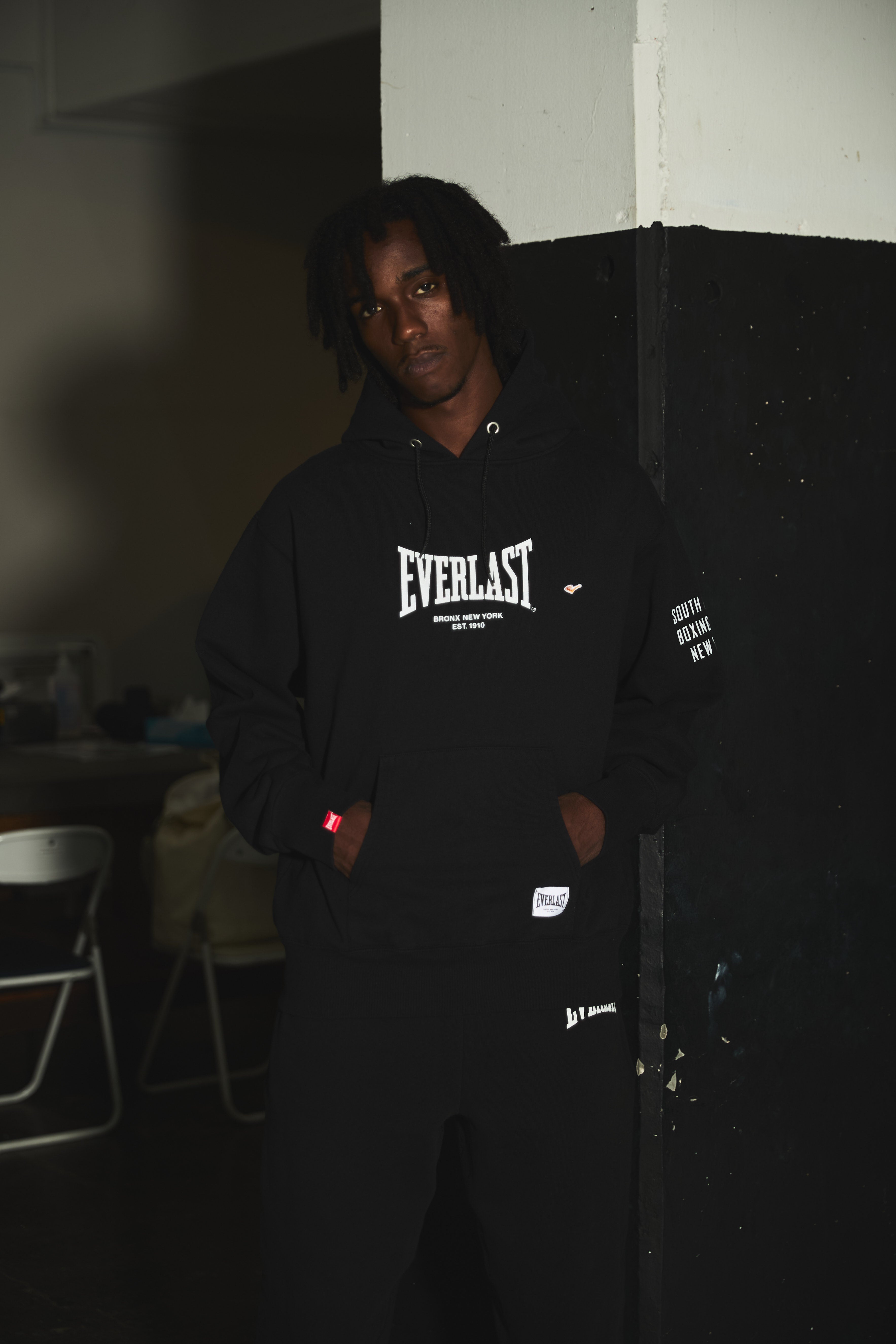 Eveの日 ブラックパーカー サイズL DEVILOCK×EVERLAST PARKA