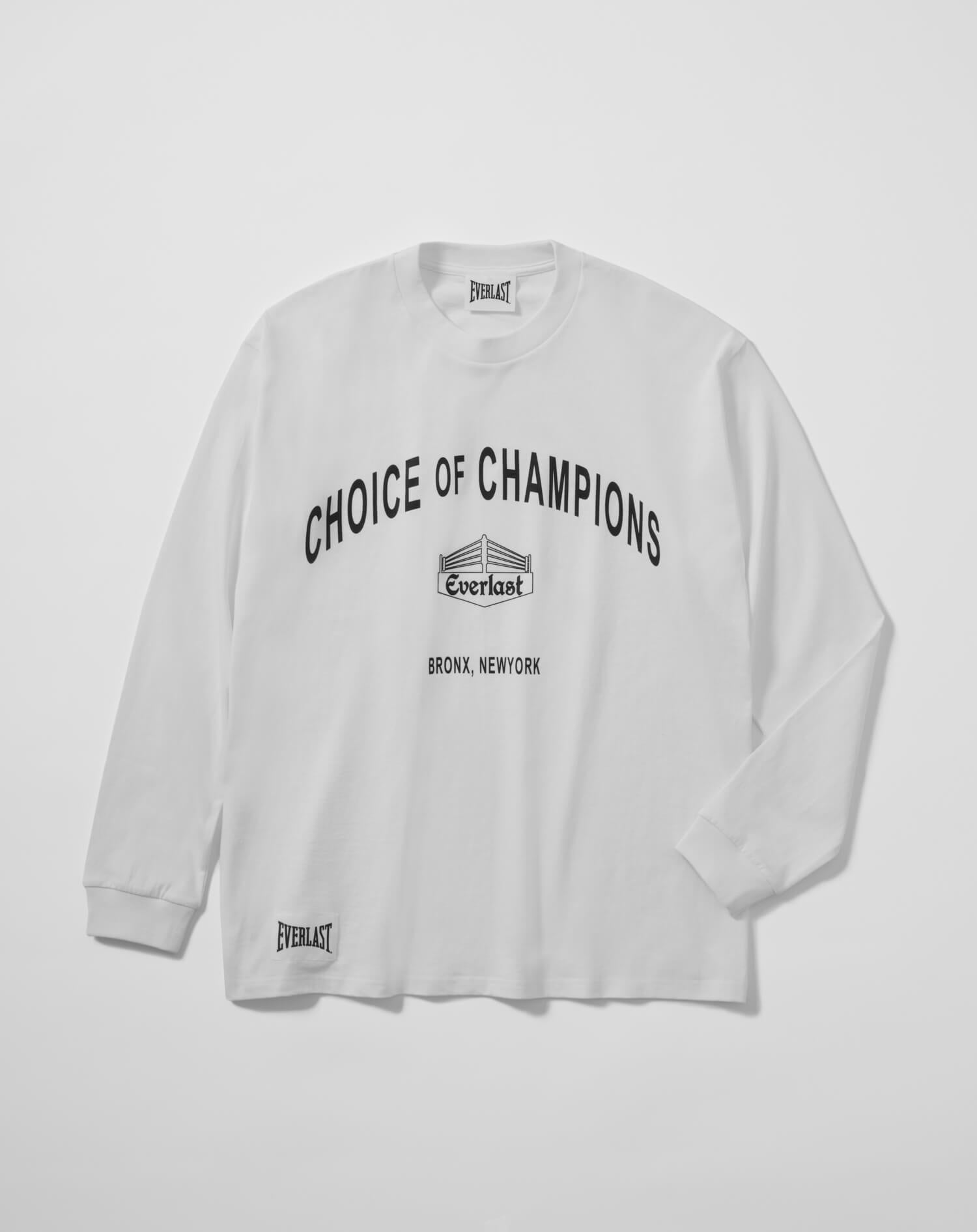 CHOICE OF CHAMPIONS ロングスリーブTシャツ – EVERLAST WORLDWIDE, INC.